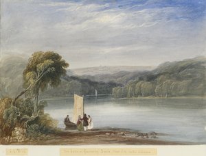 グリーンウェイバンク-湖：水彩画、nd [c1830-1840]（絵画） 作： Lewis John Wood