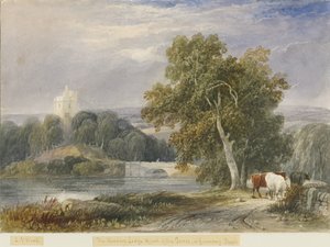 グリーンウェイバンク-ウォーダーズロッジアンドタワー：水彩画、ND [c1830-1840]