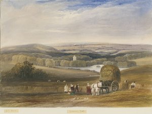 グリーンウェイ銀行：水彩画、nd [c1830-1840] 作： Lewis John Wood