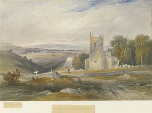 グリンドン教会：水彩画、nd [c1830-1845]