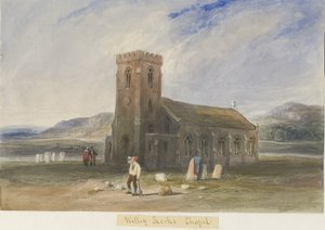 ウェットリーロックス-チャペル：水彩画、ND [c1830-1840] 作： Lewis John Wood