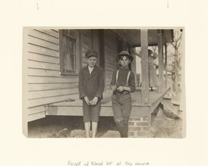 [サウスカロライナ州チェスター、モリス・スモールとジョン・ルイス]。 作： Lewis W. Hine