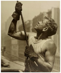 1930年頃の建設労働者エンパイアステートビルディング 作： Lewis Wickes Hine