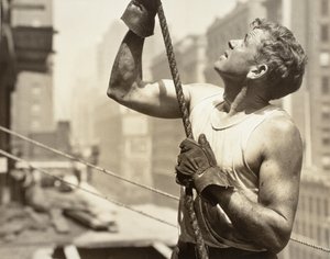 エンパイア・ステート（吊り上げ作業員） 作： Lewis Wickes Hine