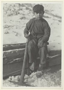 鉱夫の少年、スコット・ラン、ウェストバージニア州 作： Lewis Wickes Hine