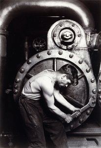 パワーハウスメカニック、1924年頃。 作： Lewis Wickes Hine