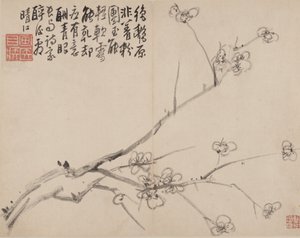 開花梅のアルバム、1742年。 作： Li Fangying