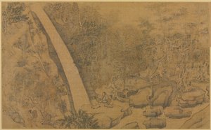 1100 年代から 1200 年代にかけて、竜面の眠れる龍山に住んでいました。 作： Li Gonglin