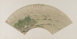 サギの水田、清朝、1741年（紙にインクと色）