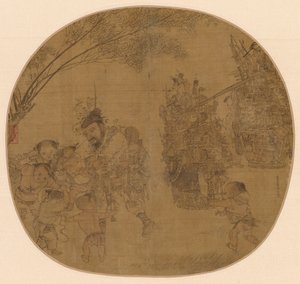 The Knickknack Peddler」（1212年）。 作： Li Song