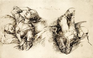 眠っている女性の研究 作： Liberale da Verona