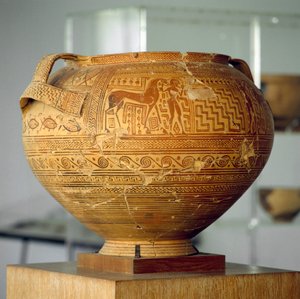 幾何学的装飾を施したアルガイヴ・クラテル 直径50cm ギリシア文明時代 前8世紀 作： Unbekannt Unbekannt