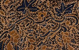 伝統的な花模様のバティック（インドネシア、ジャワ島、スラカルタ） ,詳細 作： Unbekannt Unbekannt