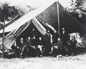 シティポイントでのユリシーズ・グラント将軍とそのスタッフ（1864年夏、アメリカ南北戦争、アメリカ 作： Unbekannt Unbekannt