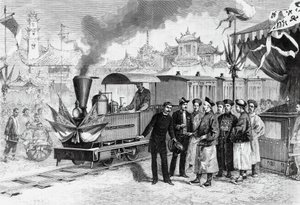 中国初のフランス式鉄道（天津-唐山間）が開通（11月20日 作： Unbekannt Unbekannt