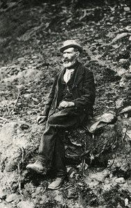 ジャン・アントワーヌ・キャレル（1829-1890 ヴァルトゥルネンシュ）、アオスタ渓谷の登山家で、イタリア側からマッターホルンの頂上に初登頂した、8月16日。 作： Unbekannt Unbekannt