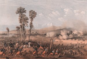 ロンバルディア州パレストロの戦いで軍を率いるヴィットリオ・エマヌエーレ2世 作： Unbekannt Unbekannt