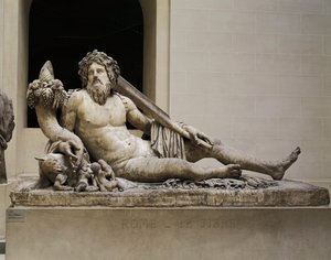 テベレ川を表現した大理石の像、イシスとセラピスの神殿、ローマより 作： Unbekannt Unbekannt
