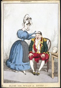 骨相学「Bless Me What a Bump」1820～1830年頃 作： Unbekannt Unbekannt