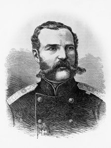 1855年からのロシア皇帝アレクサンドル2世ロマノフ（1818-1881）の肖像、エングレービング