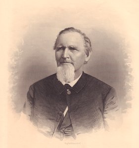 アメリカのメソジスト聖職者ジョン・L・スミスの肖像、FE・ジョーンズによる彫刻、1870年頃
