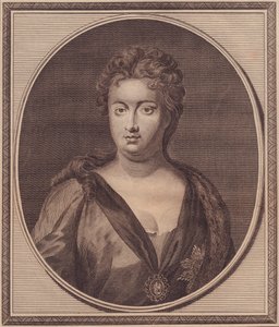 イギリス女王アン・スチュアート（1665-1714）の肖像、G・クネラーの絵画からジョン・ゴールダー（1729-1795）による銅版画 作： Unbekannt Unbekannt