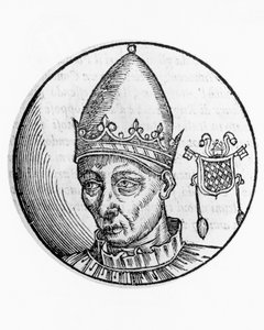 セレスティーナ2世の肖像（Guido Guelfuccio de Castello、1144年没 作： Unbekannt Unbekannt