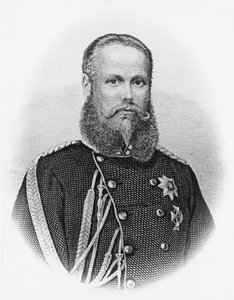 1864年からのヴュルテンベルク王、シャルル1世（1823-1891）の肖像、エングレーヴィング 作： Unbekannt Unbekannt