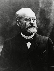 1907年にノーベル医学賞を受賞したフランスの細菌学者、シャルル・ルイ・アルフォンス・ラヴェラン（1845-1922）の肖像画。 作： Unbekannt Unbekannt