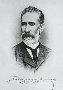 イタリアの地質学者、古生物学者、政治家であるガエターノ・ジョルジョ・ジェンメラーロ（1832-1904）の肖像、エングレービング 作： Unbekannt Unbekannt