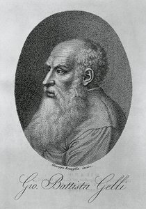 イタリアの哲学者、作家、学者であるジョヴァンバッティスタ・ゲッリ（1498-1563）の肖像、ジュゼッペ・ベナリア（1796年頃～1830年頃）の彫刻作品 作： Unbekannt Unbekannt