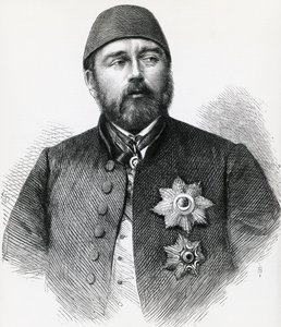 エジプトのケディヴ（総督）、イスマイル・パシャ（1830-1895）の肖像、エングレーヴィング 作： Unbekannt Unbekannt