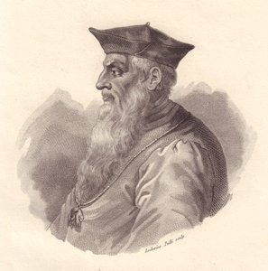 イタリアの提督アンドレア・ドーリア（1466-1560）の肖像、ルドヴィコ・ペリの銅版画 作： Unbekannt Unbekannt