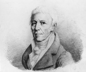 フランスの博物学者、動物学者、生物学者、学者であり、ダーウィンの進化論の先駆者であるラマルクのシュヴァリエ、ジャン＝バティスト・ピエール・アントワーヌ・ドゥ・モネ（1744-1829）の肖像、エングレーヴィング 作： Unbekannt Unbekannt