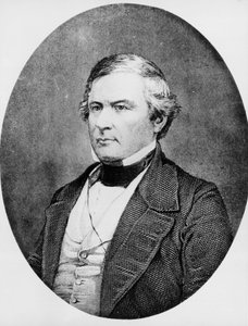 1850年から1853年まで第13代アメリカ合衆国大統領を務めたアメリカの弁護士・政治家、ミラード・フィルモア（1800-1874）の肖像、マシュー・ブレイディ（1822-1896）のダゲレオタイプの後の彫刻。 作： Unbekannt Unbekannt
