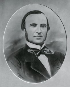イタリアの建築家・エンジニア、セヴェリーノ・グラットーニ（1815-1876）の肖像、エングレービング 作： Unbekannt Unbekannt