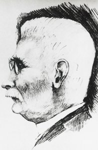 フランスの化学者・冶金学者、Henri Louis Le Chatelier (1850-1936)のプロフィールポートレート、エングレービング 作： Unbekannt Unbekannt