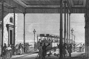 イタリア、ヴェネツィア・サンタ・ルチア駅を出発する列車、彫刻 作： Unbekannt Unbekannt