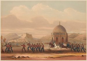 ストーム・オブ・ケラート。高台を取る。1839年11月13日（カラーリトグラフ版