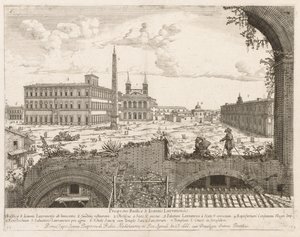 見通しのあるローマの聖ヨハネラテランロクリ市Insignes [turn]、1666。 作： Lievin Cruyl