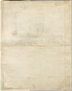 1664年、ラテラーノヴェルソのサンジョヴァンニのスケッチ。 作： Lievin Cruyl