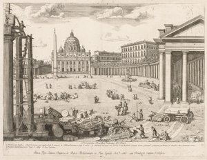 聖ローマのピーターズバシリカ、見通しLOCURI市Insignes [turn]、1666年。