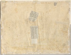 Rectoからの噴水の追跡および2つの面のスケッチ、1665年。 作： Lievin Cruyl