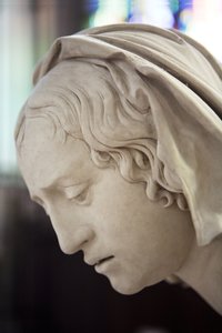 聖母の墓と失神、詳細：サロメの頭