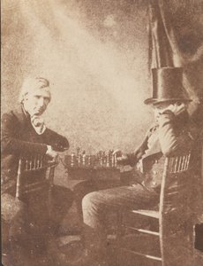 チェスプレーヤー、カリフォルニア。 1845年。 作： Likely by Antoine François Jean Claudet.