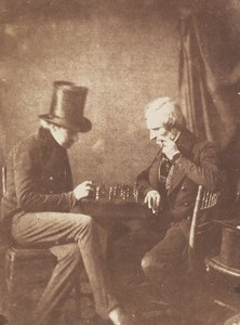 チェスプレイヤー、ca。 1845年。 作： Likely by Antoine François Jean Claudet.