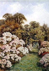 庭園の道（水彩画） 作： Lilian Stannard