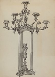 キャンドルスティック、1936年頃 作： Lillian Causey
