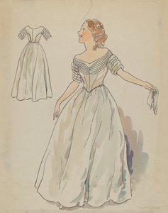 ドレス、1936年頃 作： Lillian Causey