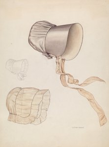クエーカーボンネット、c。 1937年。 作： Lillian Causey